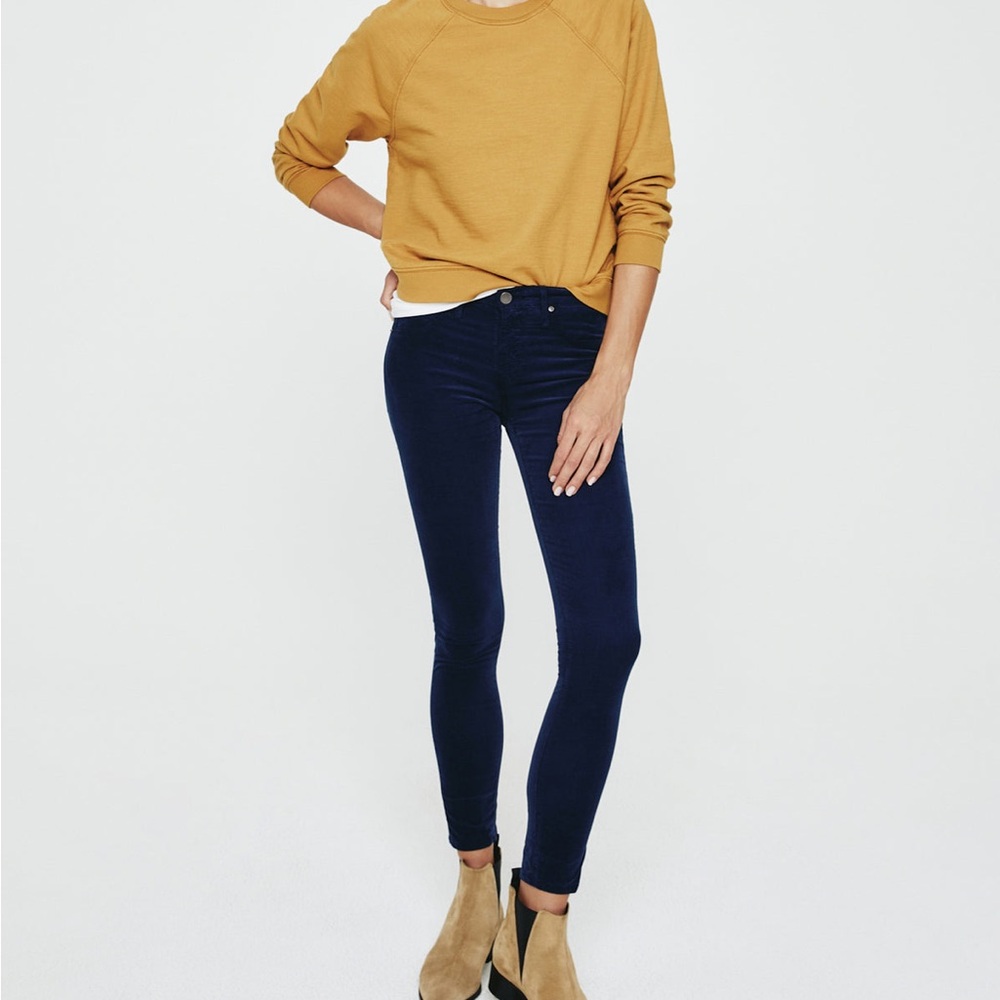 AG Velvet legging ankle super skinny pants